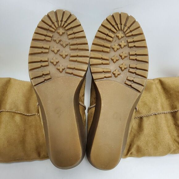 Jellypop Womens Sheepskin Lined Suede Wedge Heel Round Toe Mid Calf Snow Boots 9 - Picture 10 of 13